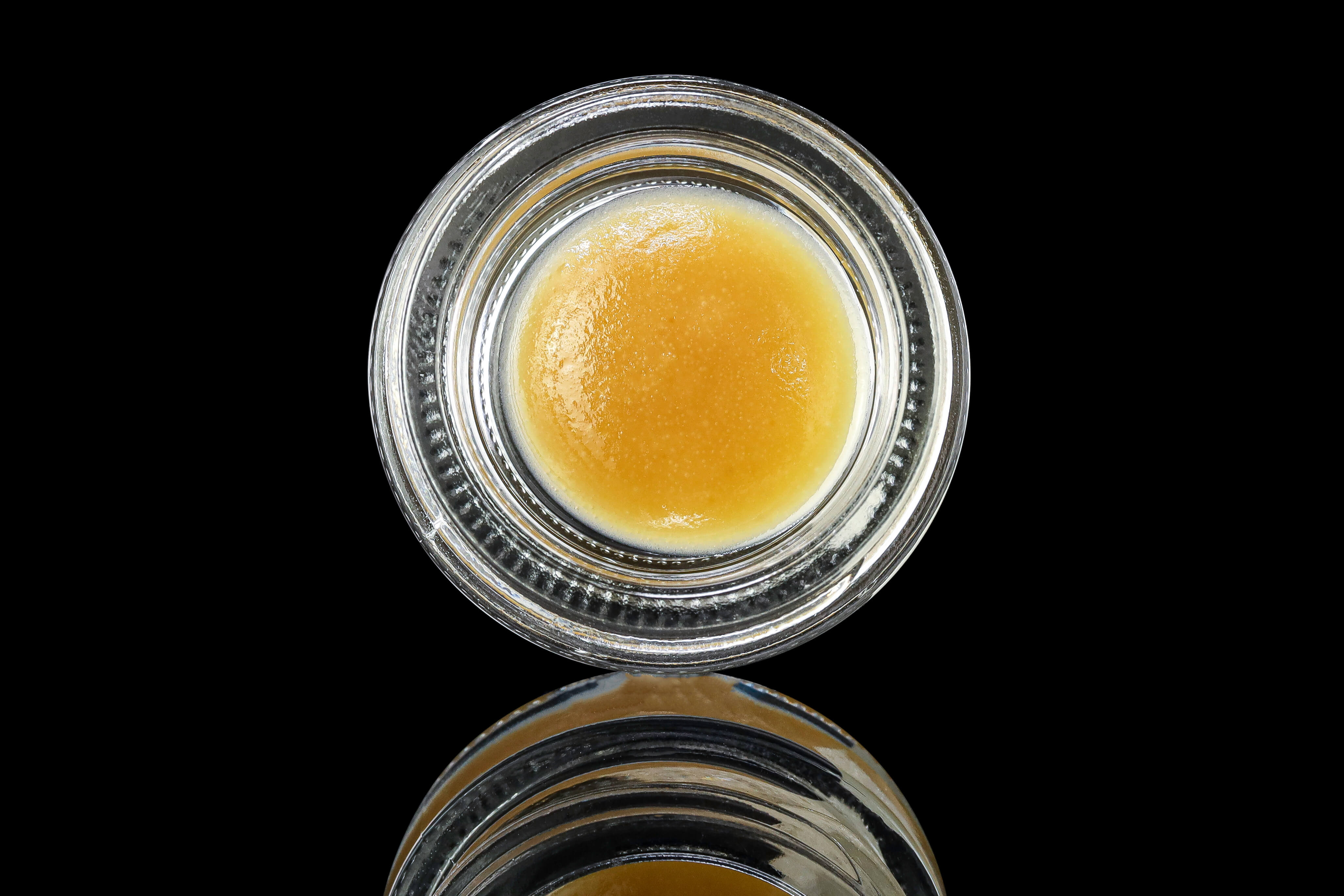 yellowish dab in a jar