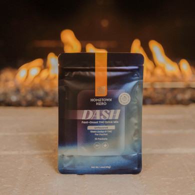 dash by the fireplace