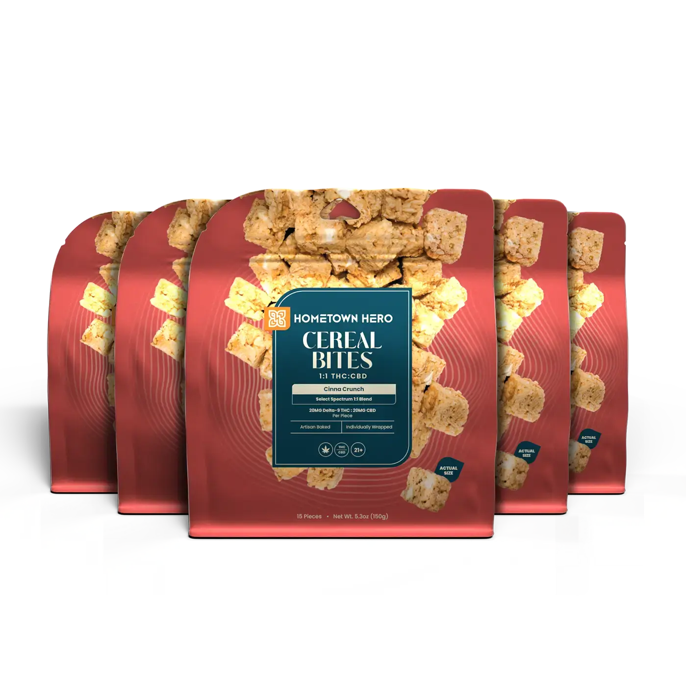 5 packs of Cinna Crunch Cereal Bite