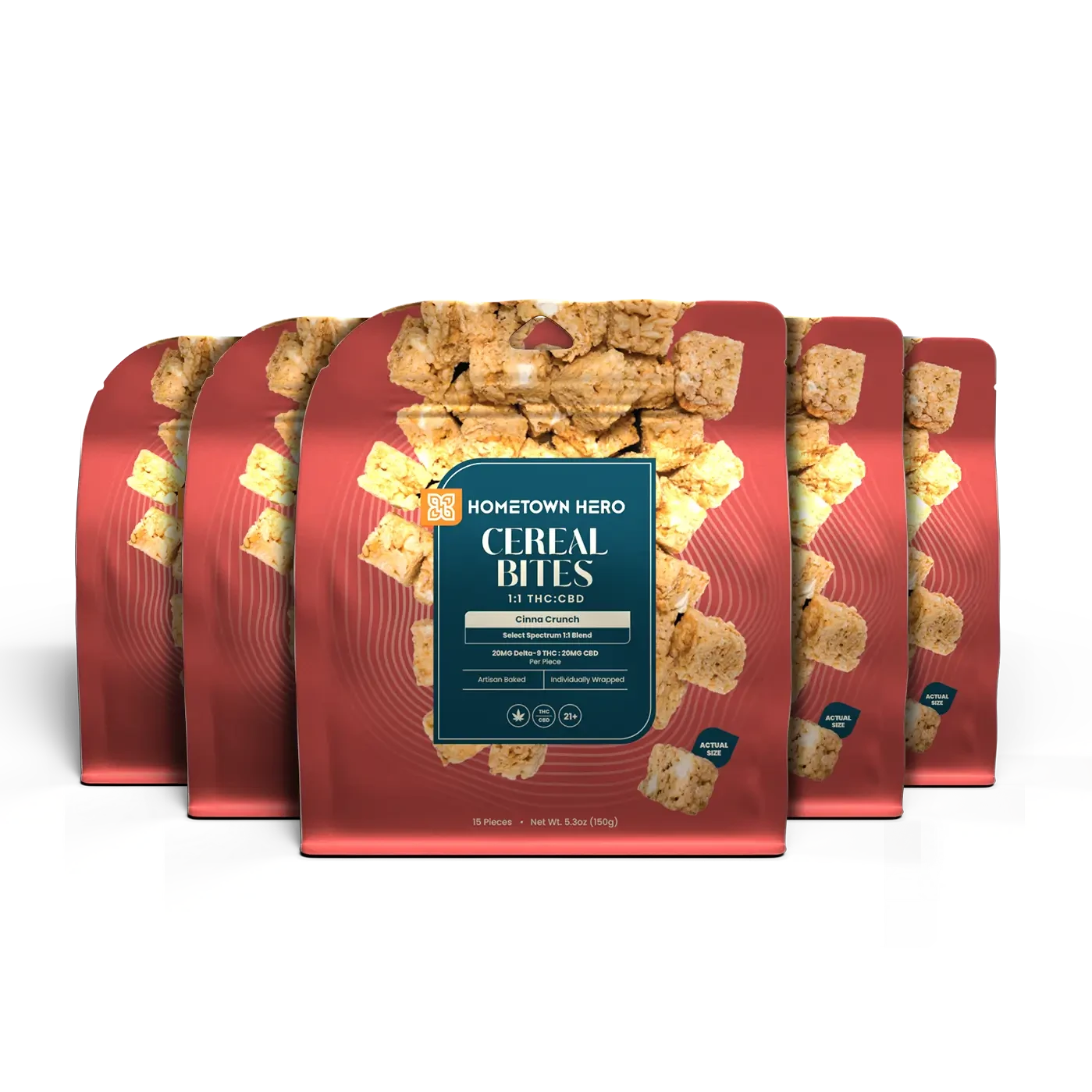 5 packs of Cinna Crunch Cereal Bite