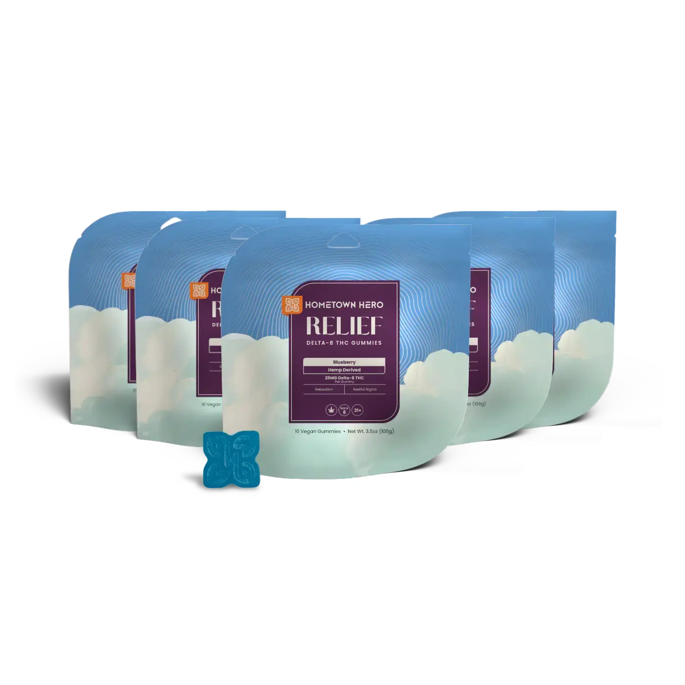 Relief Delta 8 Gummies (Buy 4, Get 1 Free)