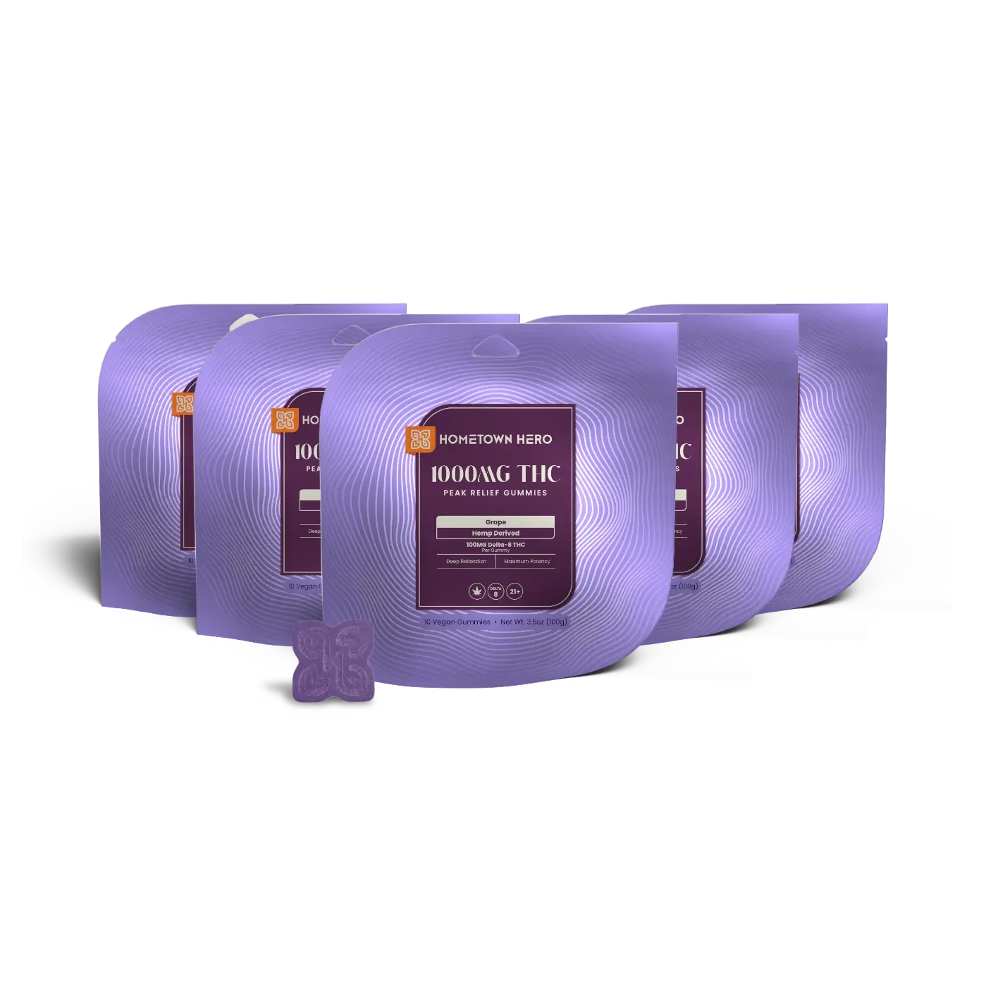 Grape 100mg Delta-8 Gummies