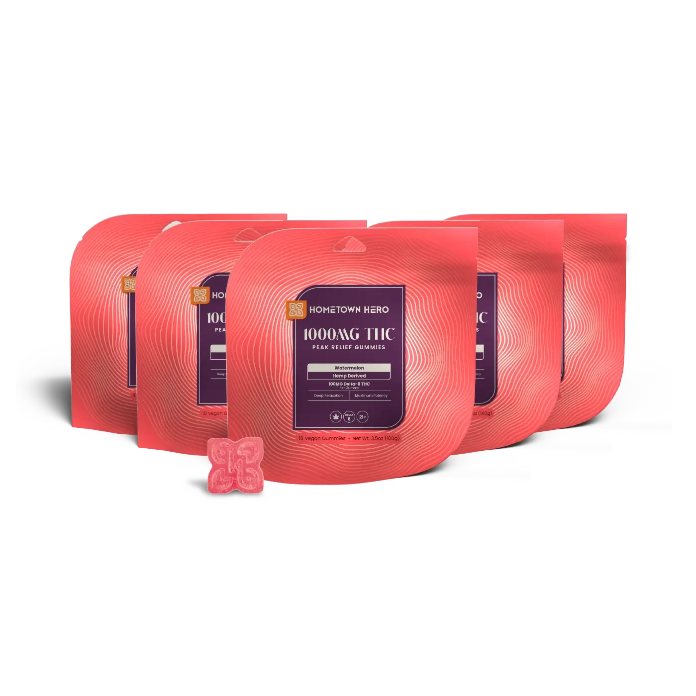 Watermelon 100mg Delta-8 Gummies