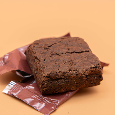 closeup of delta-9 brownie