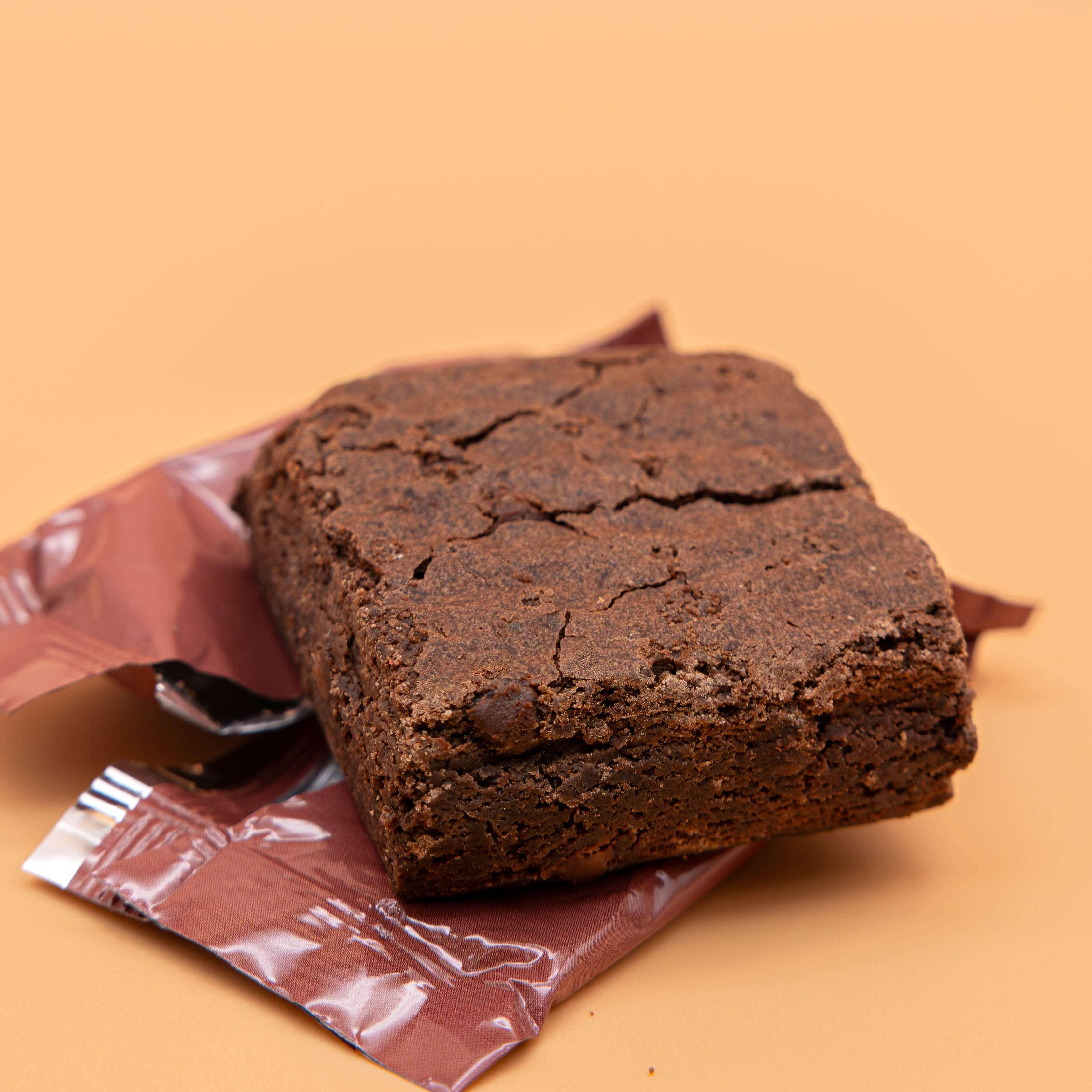 closeup of delta-9 brownie