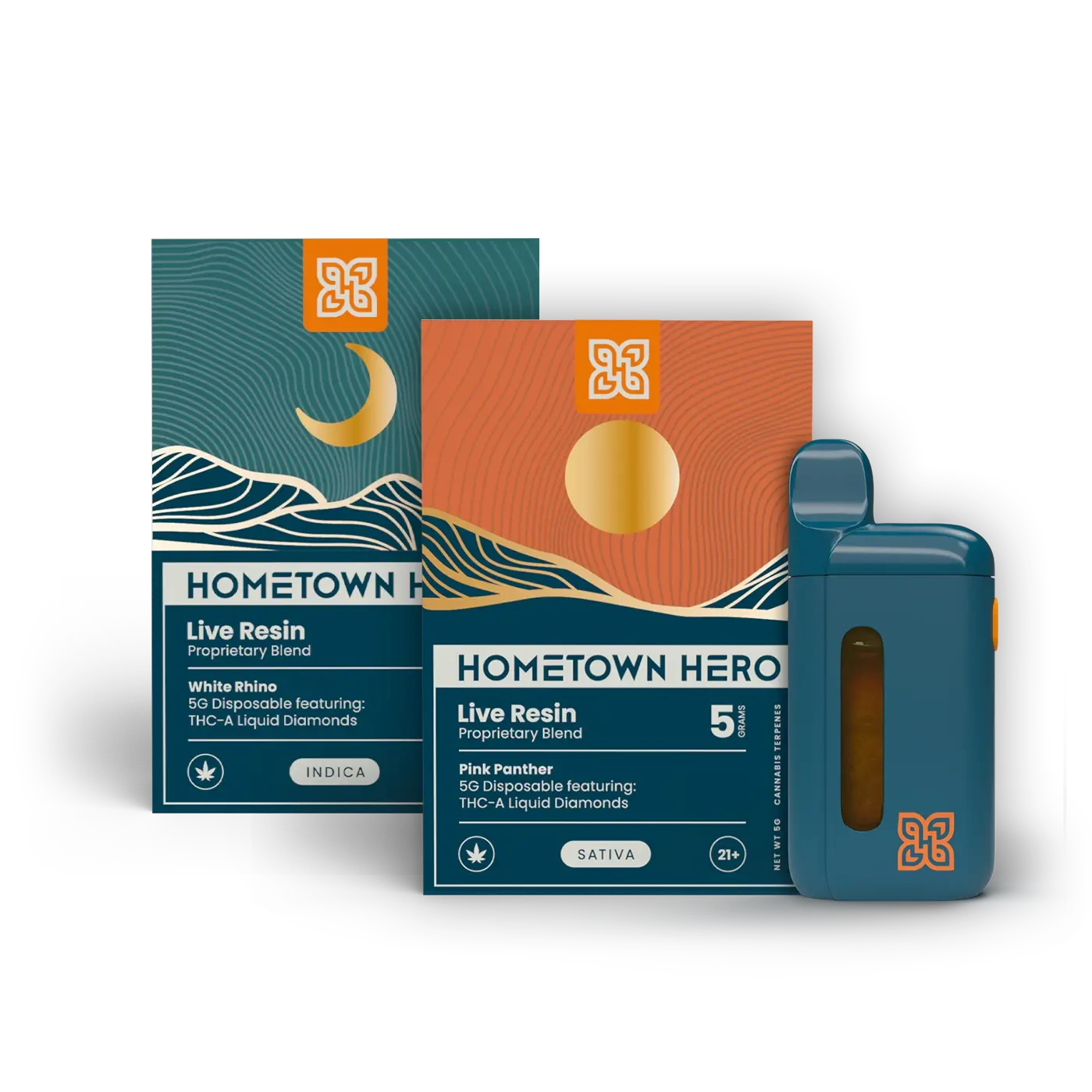 indica and sativa live resin disposable vapes