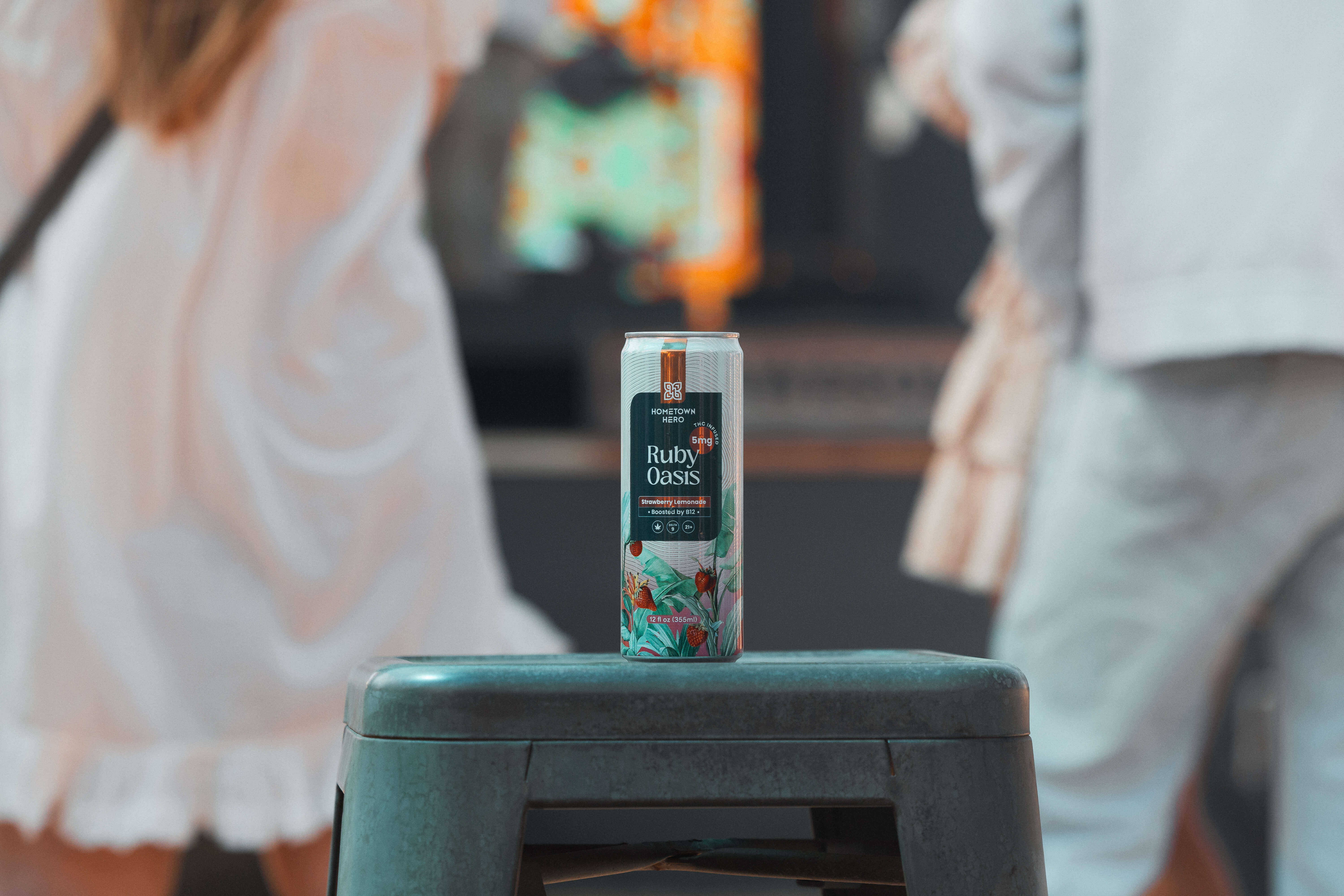 thc drink on a stand