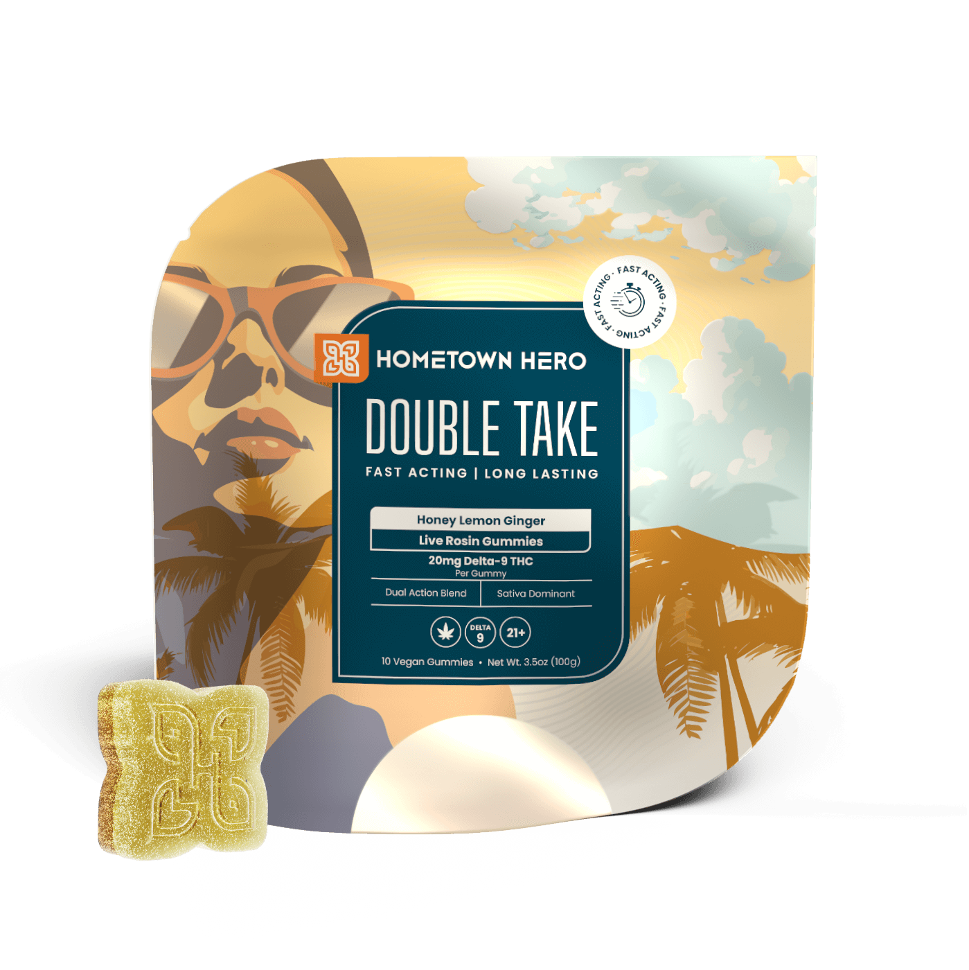 honey lemon ginger flavored gummies