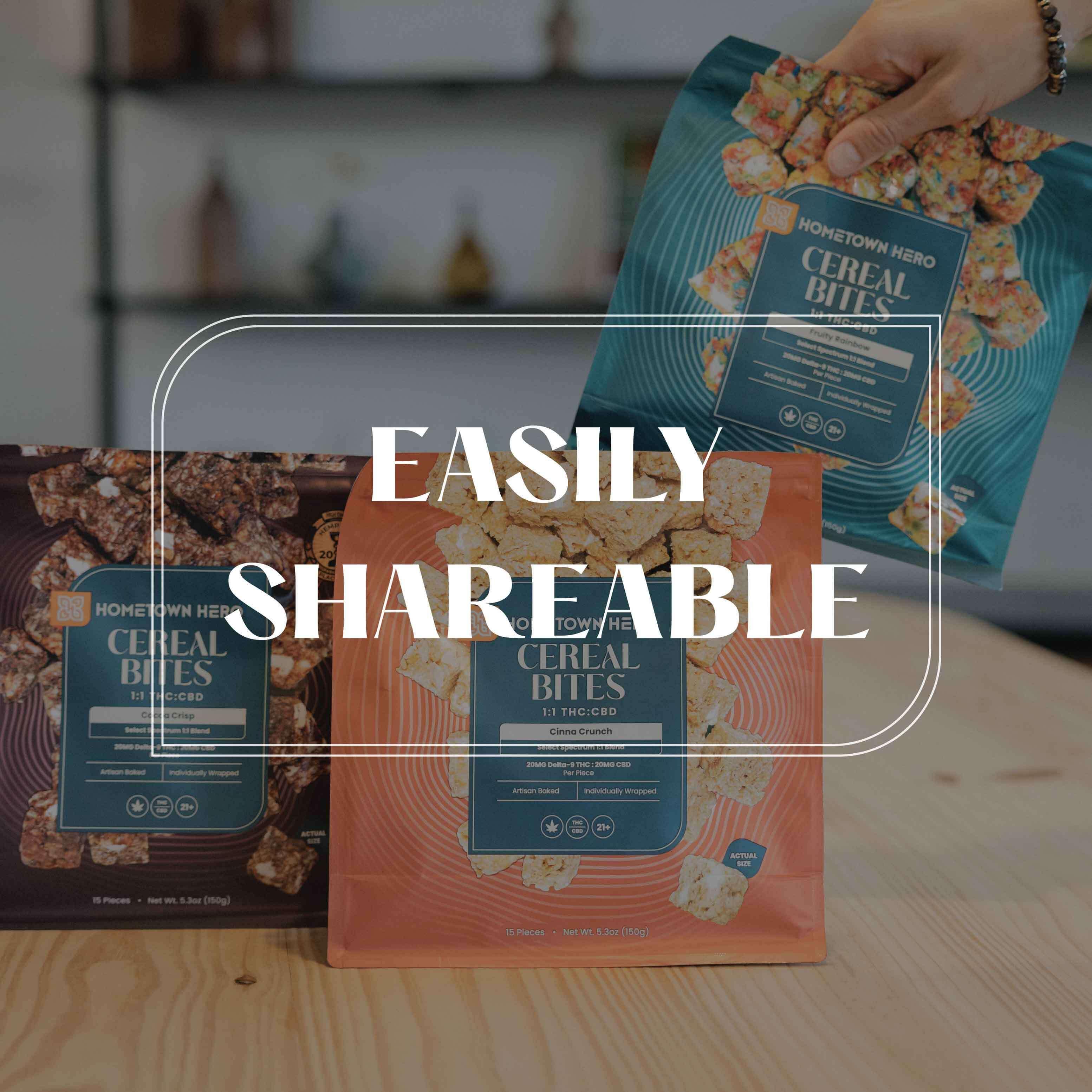 Cocoa Krispies Edibles - 20mg CBD + THC | Hometown Hero