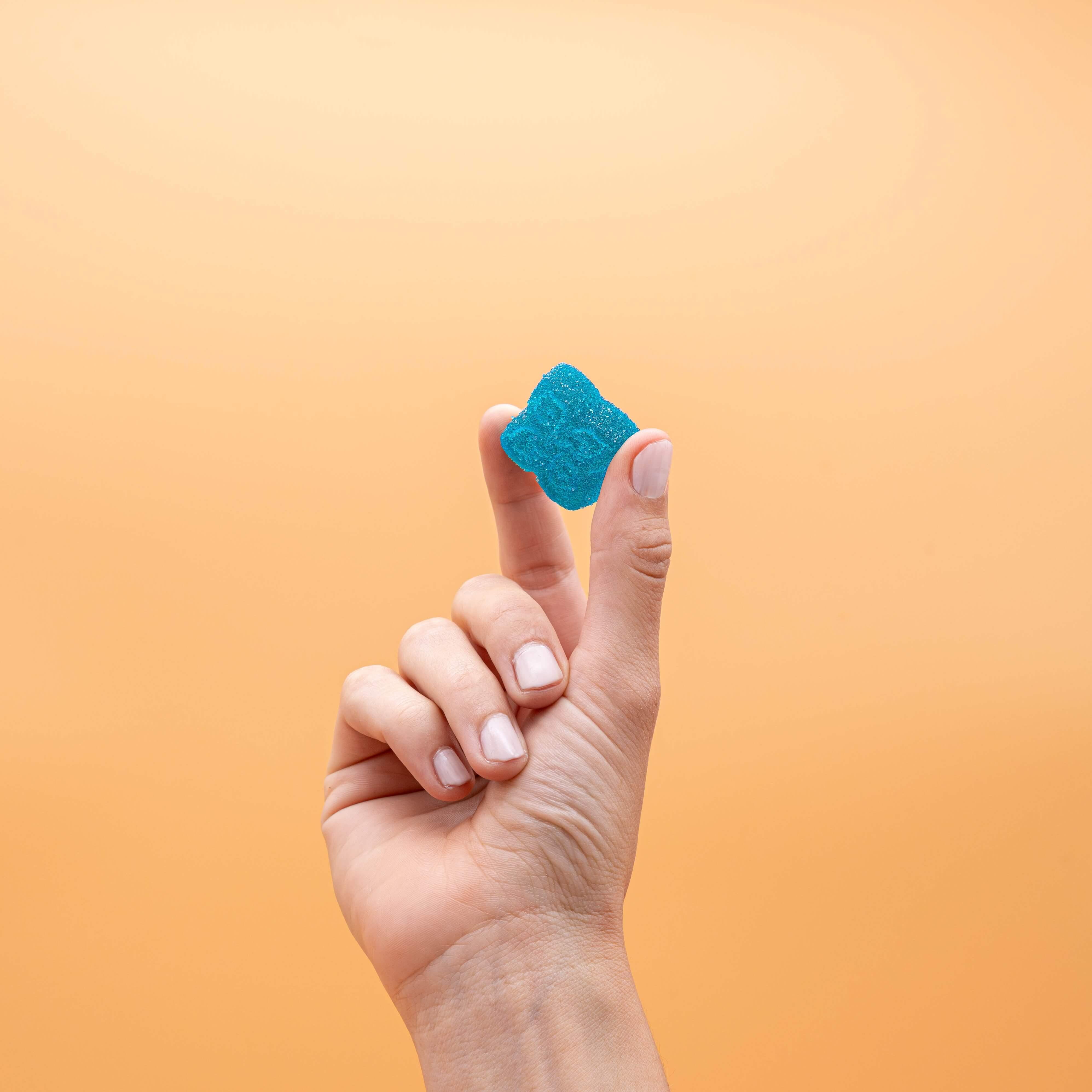 cannabis edible in hands