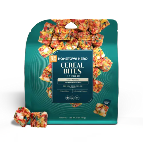 Fruity Rainbow Cereal Bites packaging