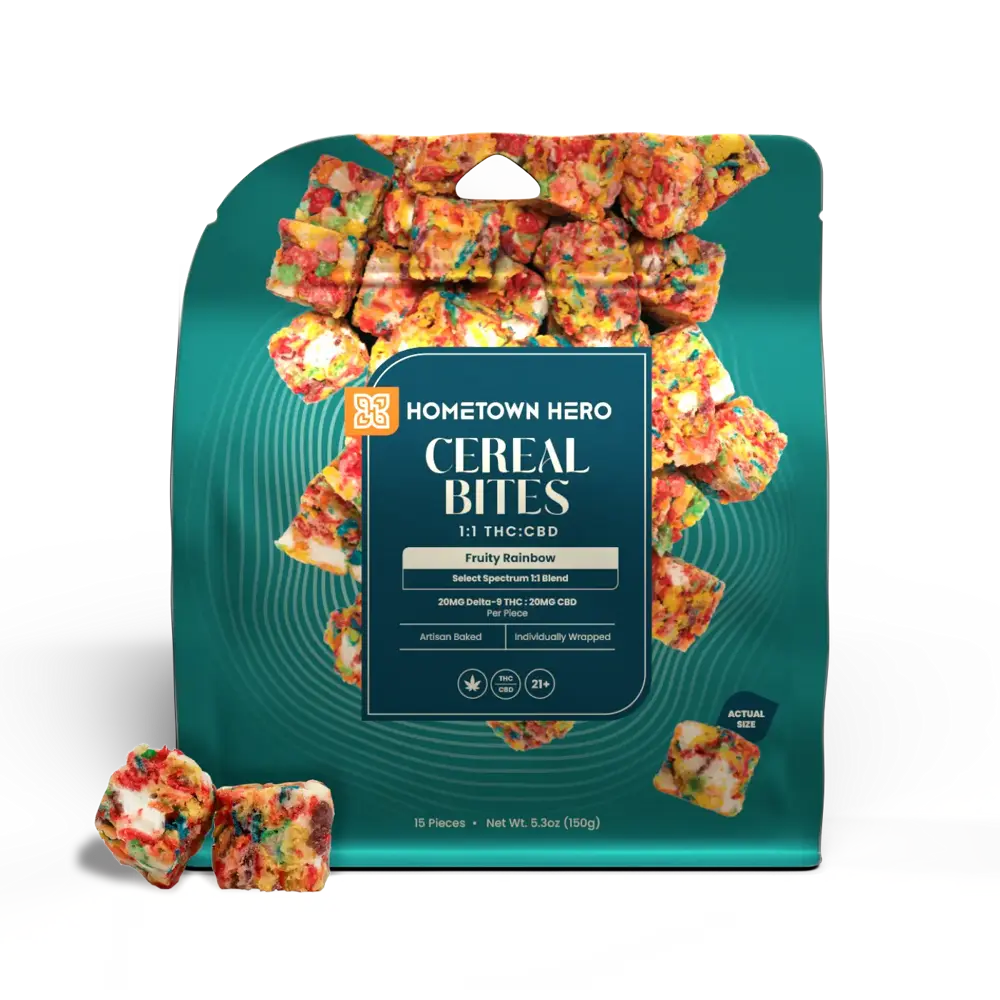Fruity Rainbow Cereal Bites packaging