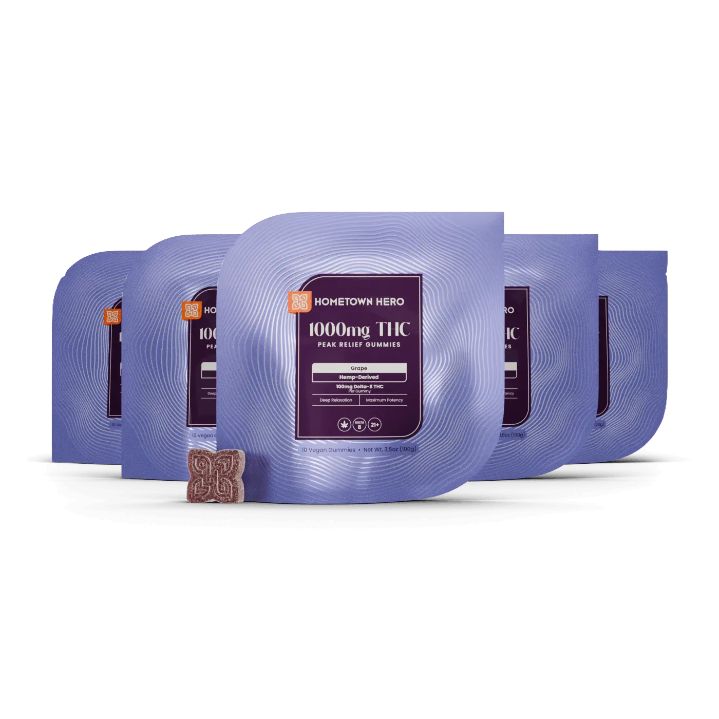 Grape 100mg Delta-8 Gummies