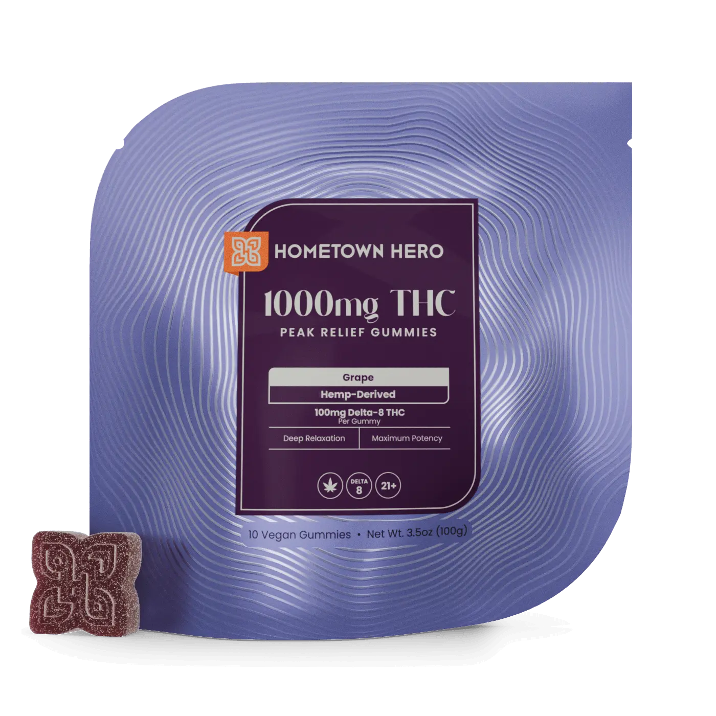 Grape 100mg Delta-8 Gummies