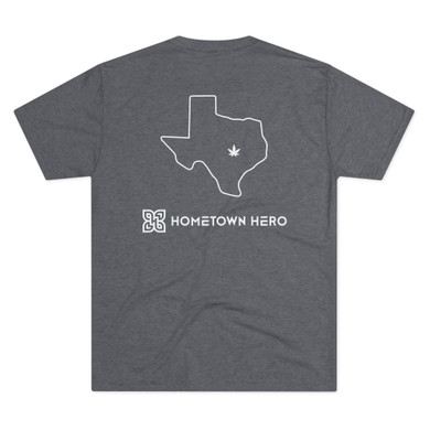 grey shirt with texas design