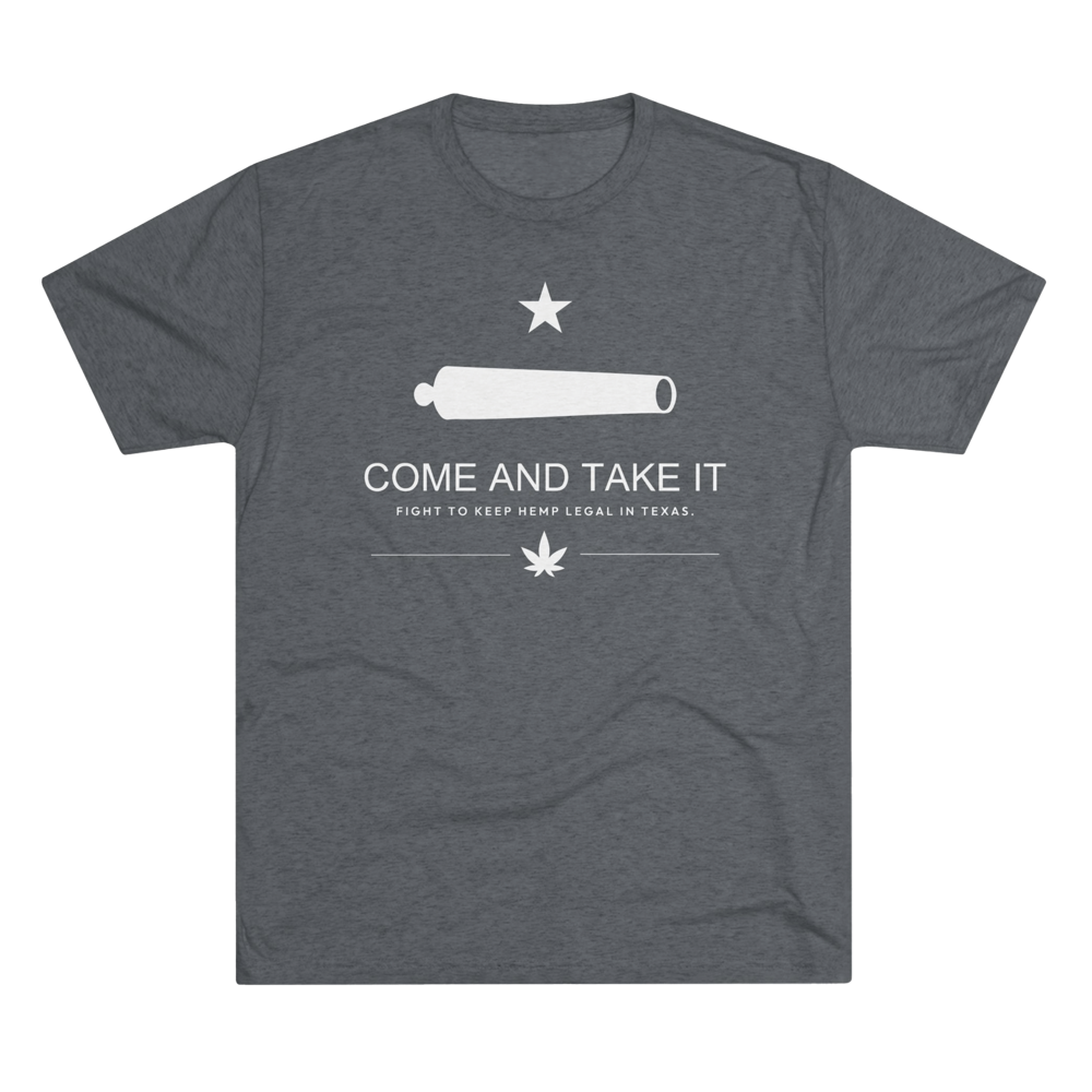 grey shirt with hemp legality design
