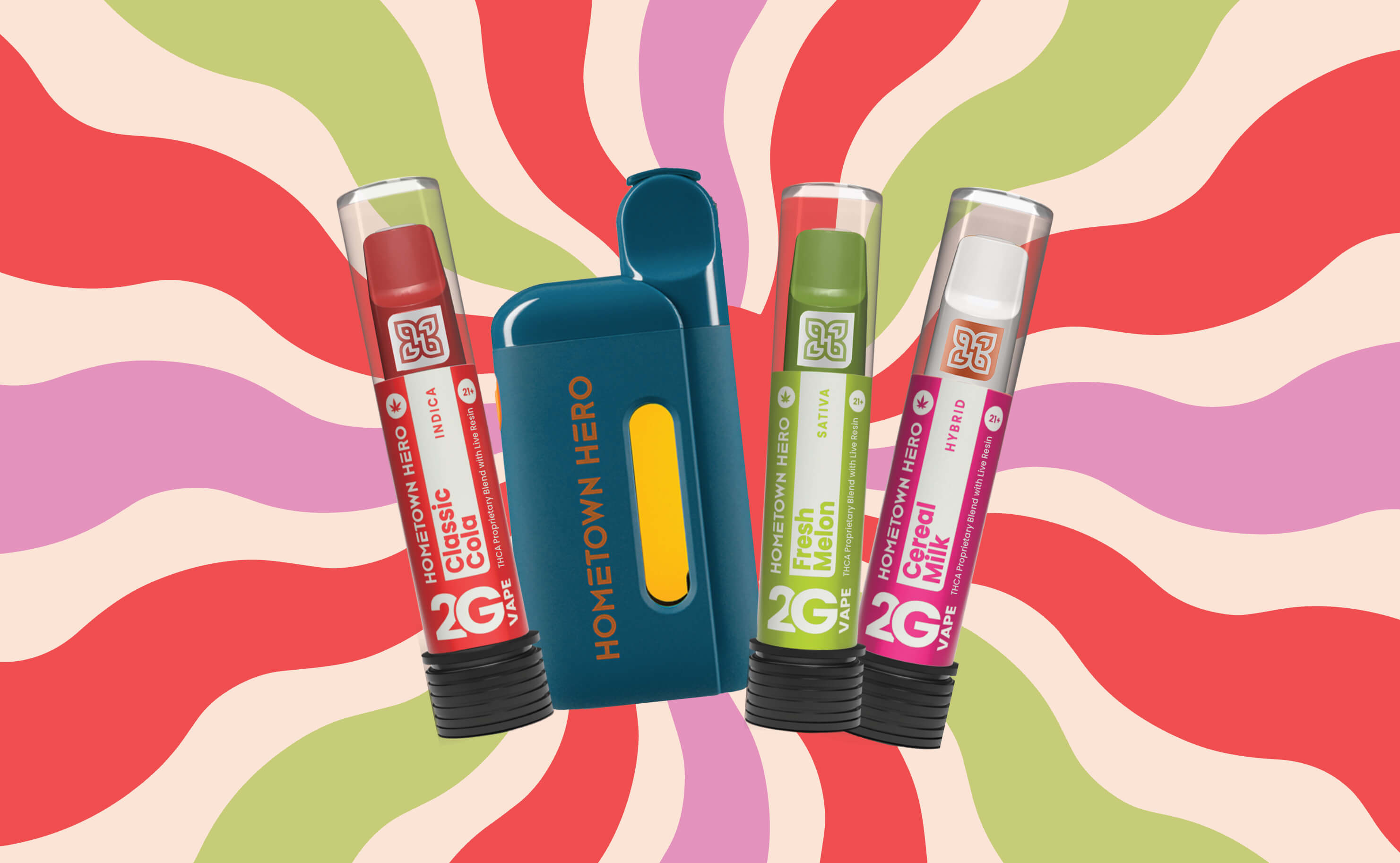 disposable vapes with a groovy design