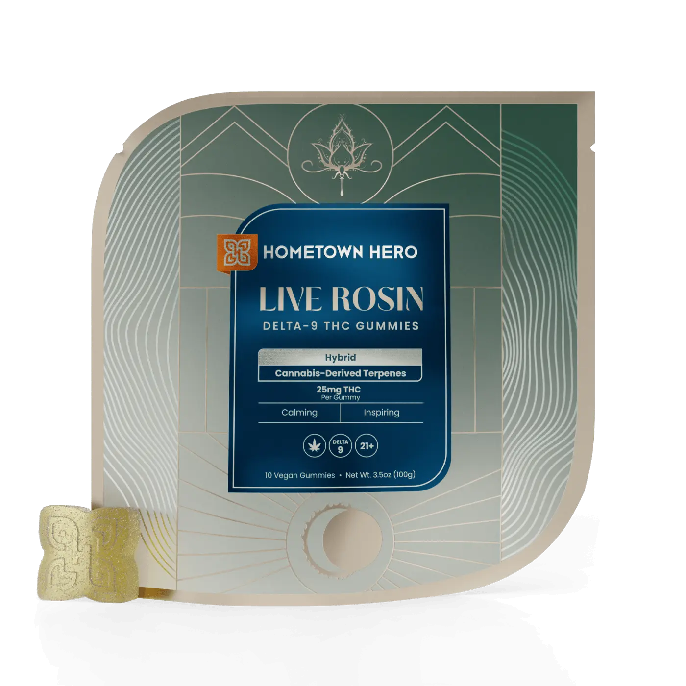 hybrid live rosin gummy bag