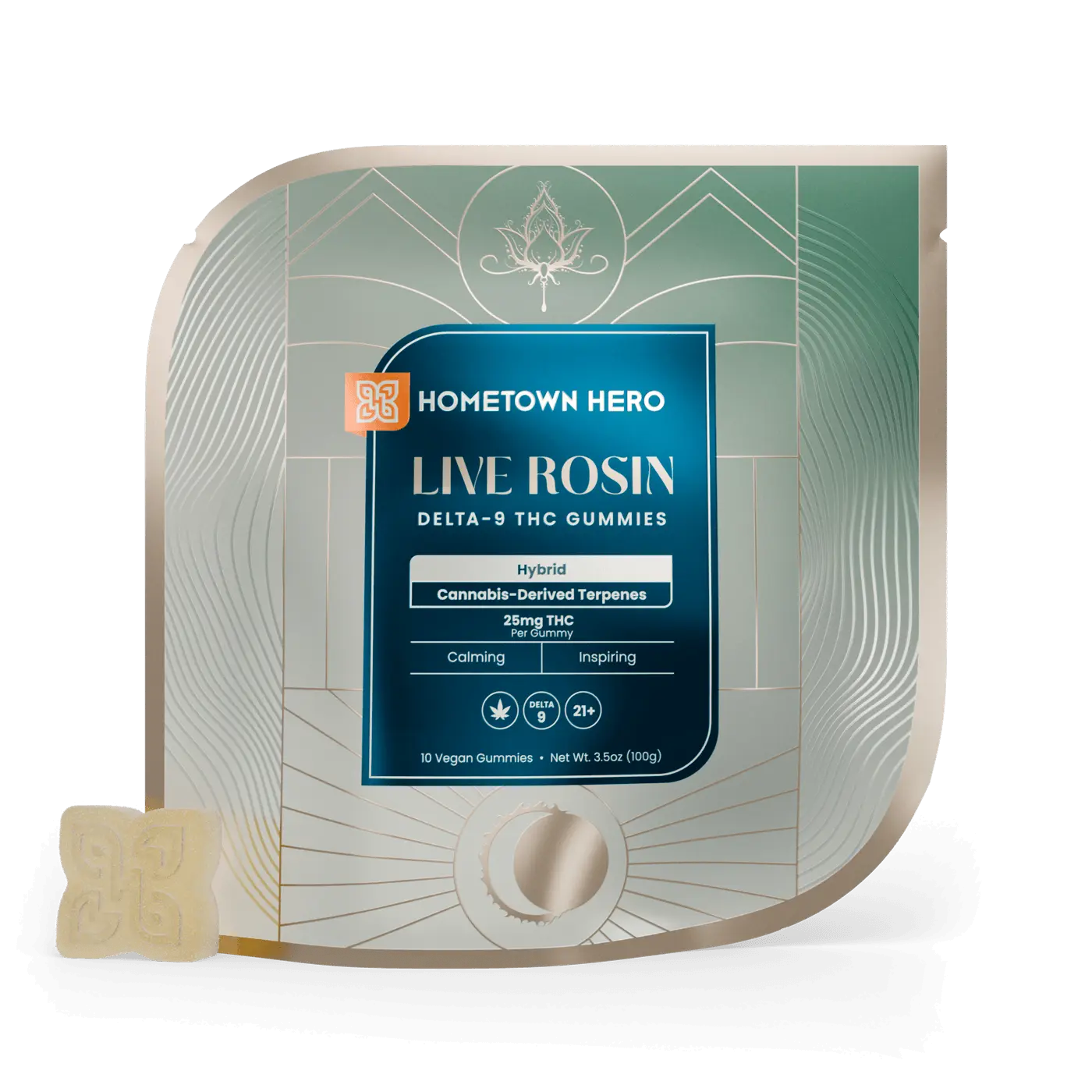 hybrid live rosin gummy bag