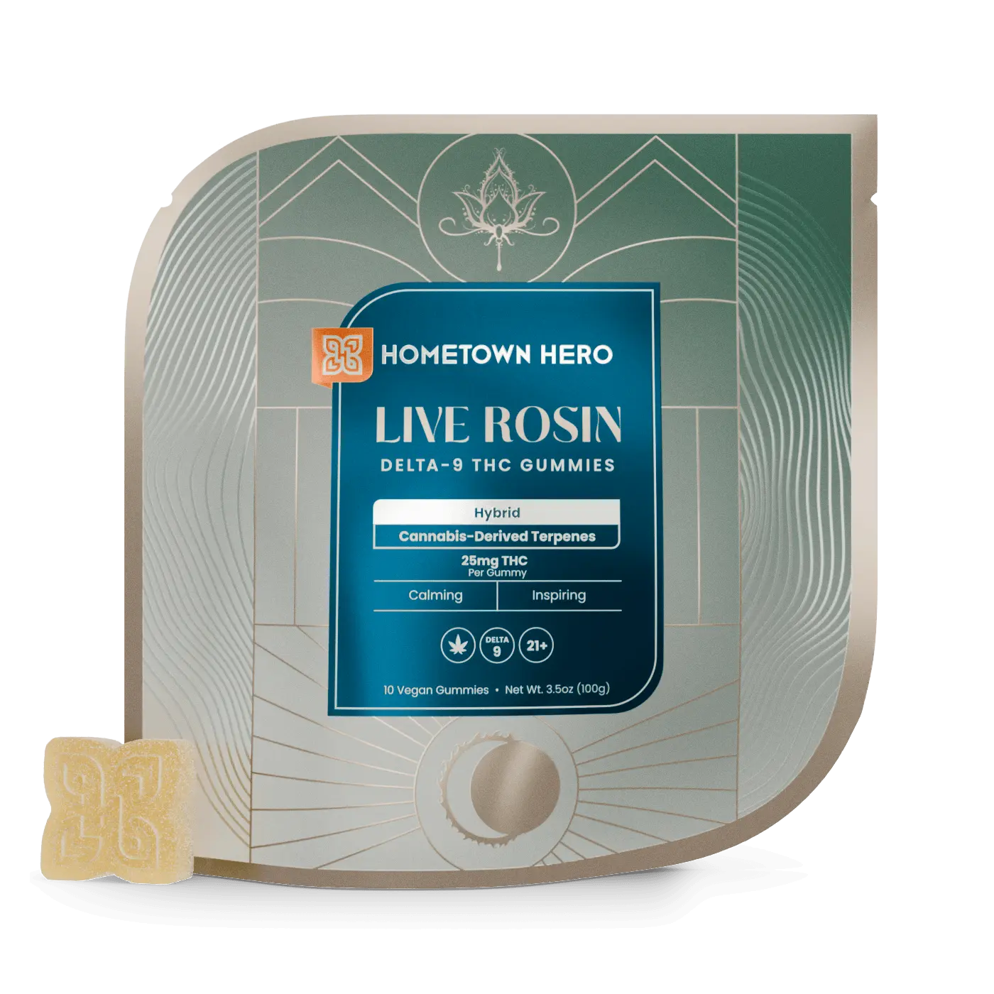 hybrid live rosin gummy bag