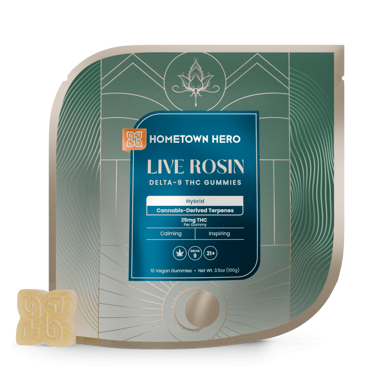 hybrid live rosin gummy bag