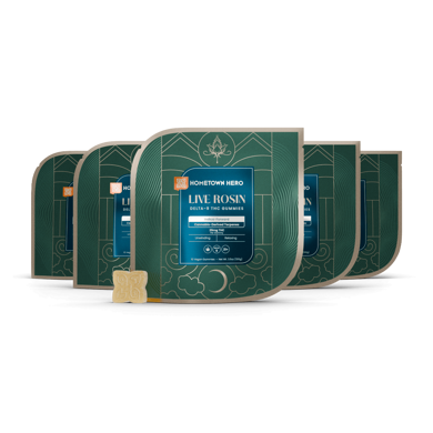 5 bags Indica Live Rosin THC edibles