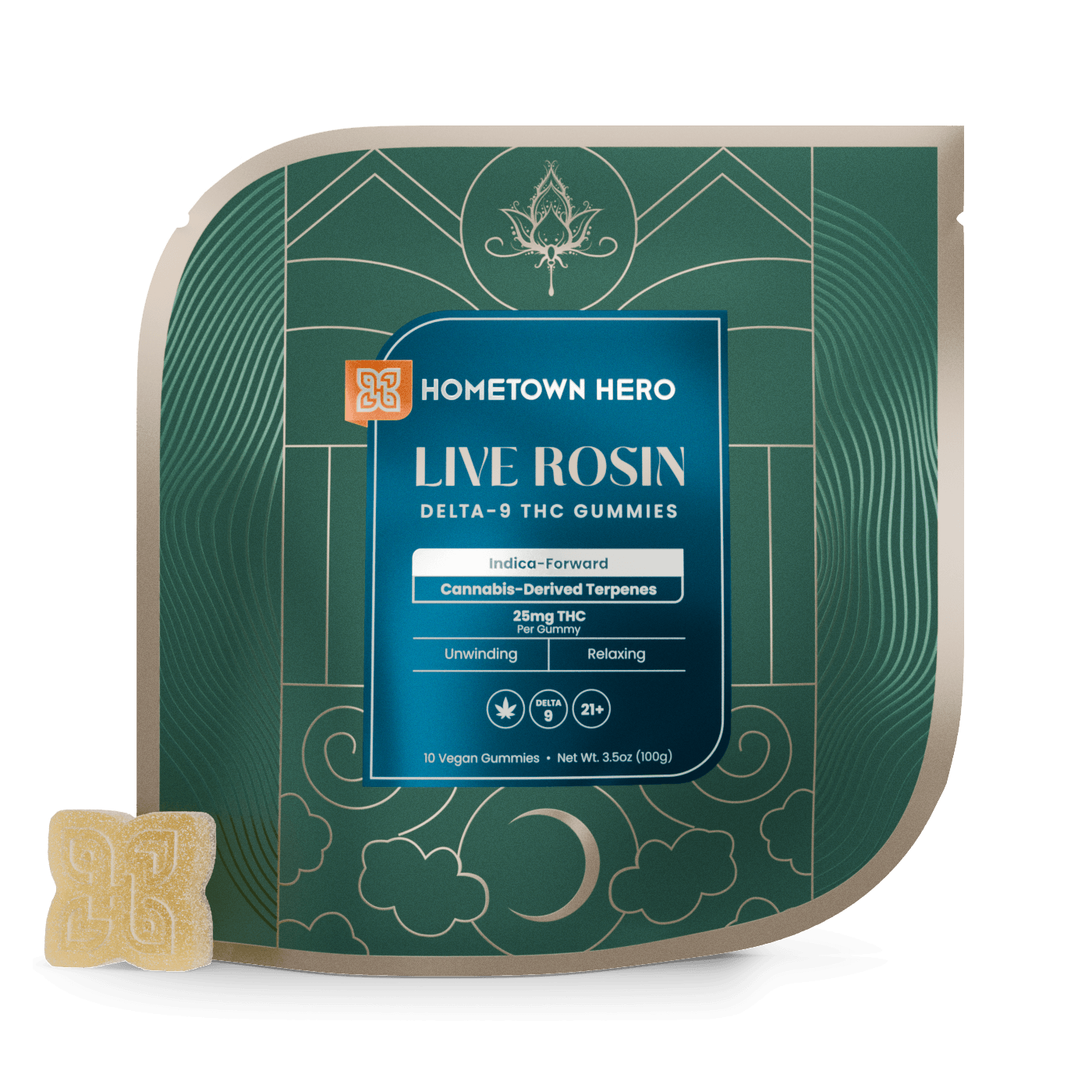 Indica - Delta 9 Live Rosin Absolute Gummies