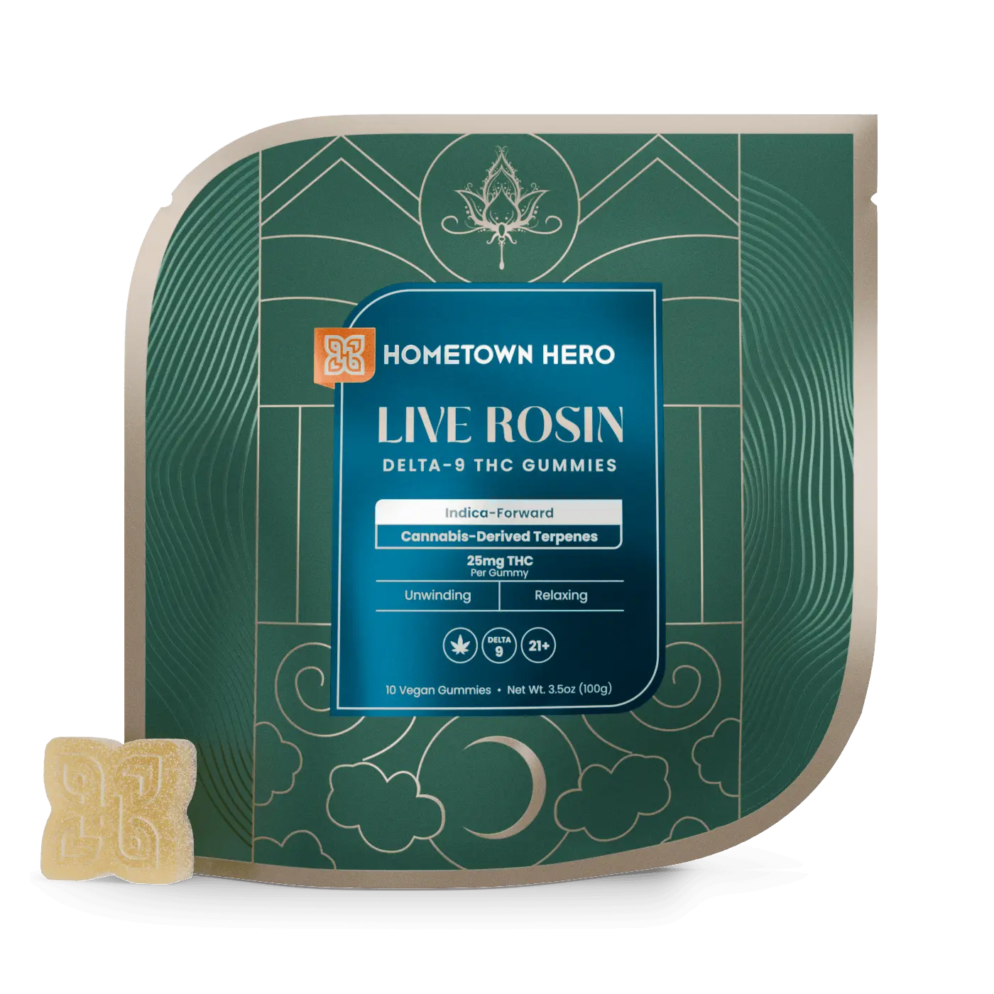 Indica - Delta 9 Live Rosin Absolute Gummies