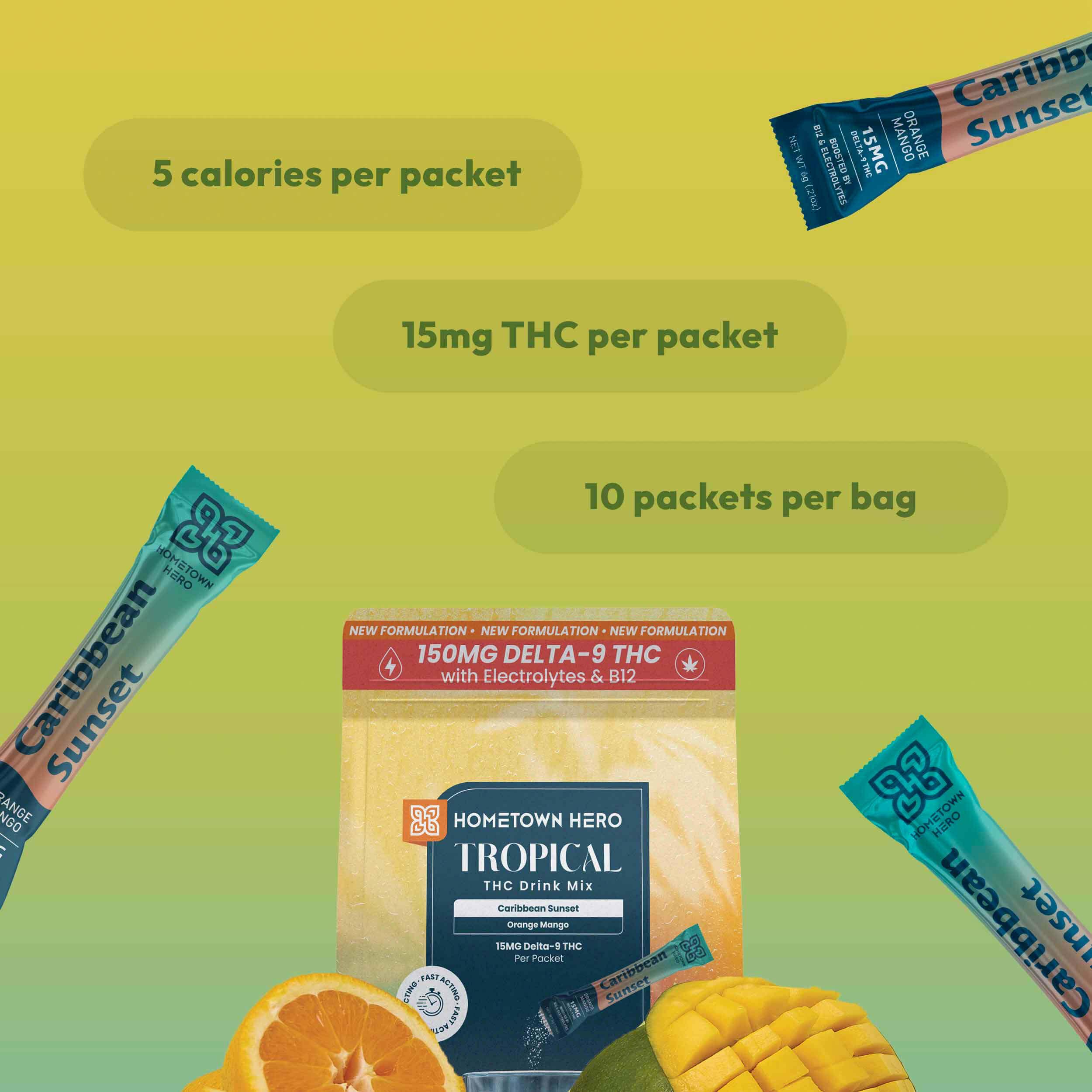 Caribbean Sunset - Tropical Drink Mix | Hometown Hero