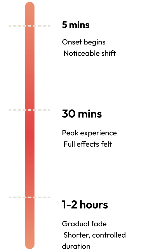 onset of effects for inhalables