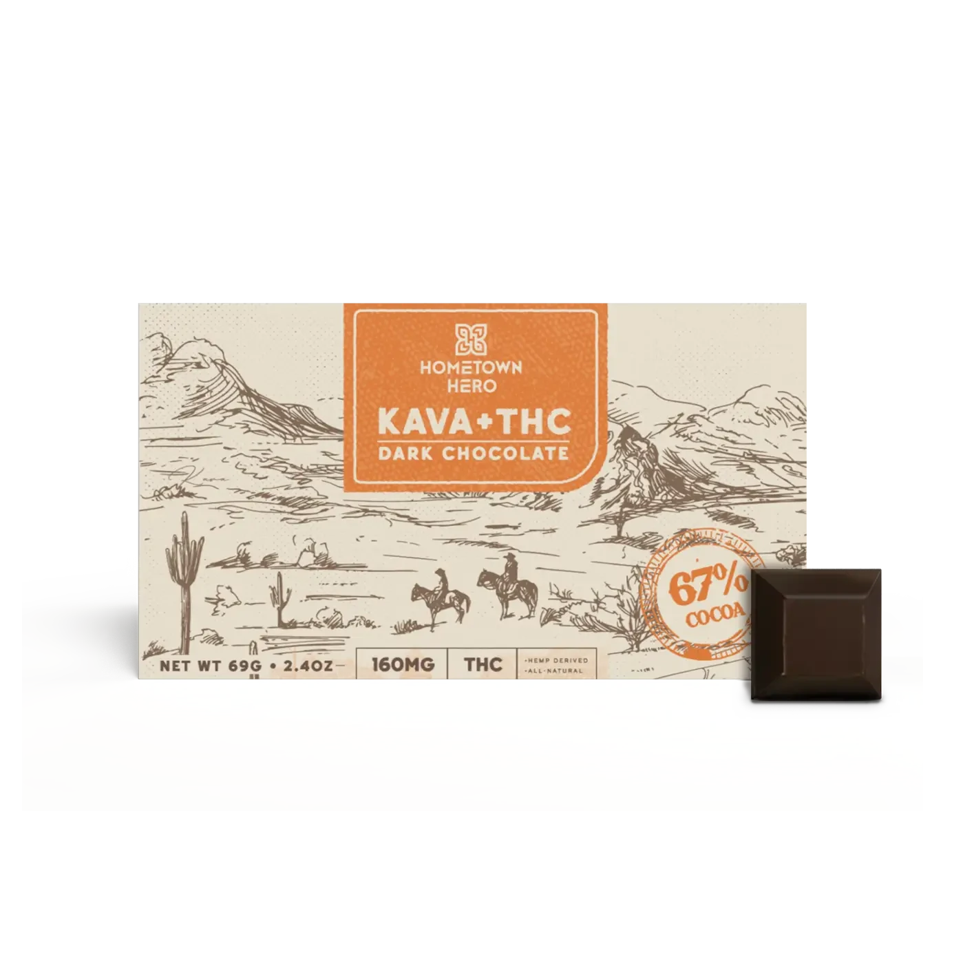 Kava and Delta-9 THC Chocolate Bar