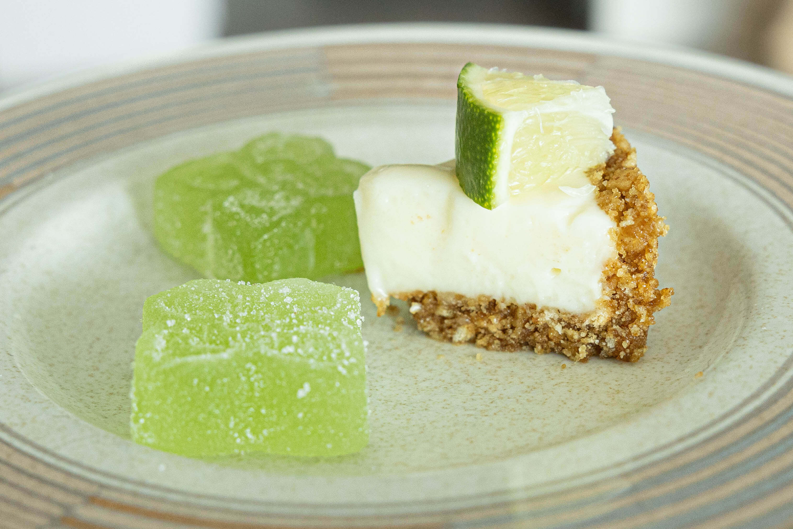 key lime pie slice and gummies