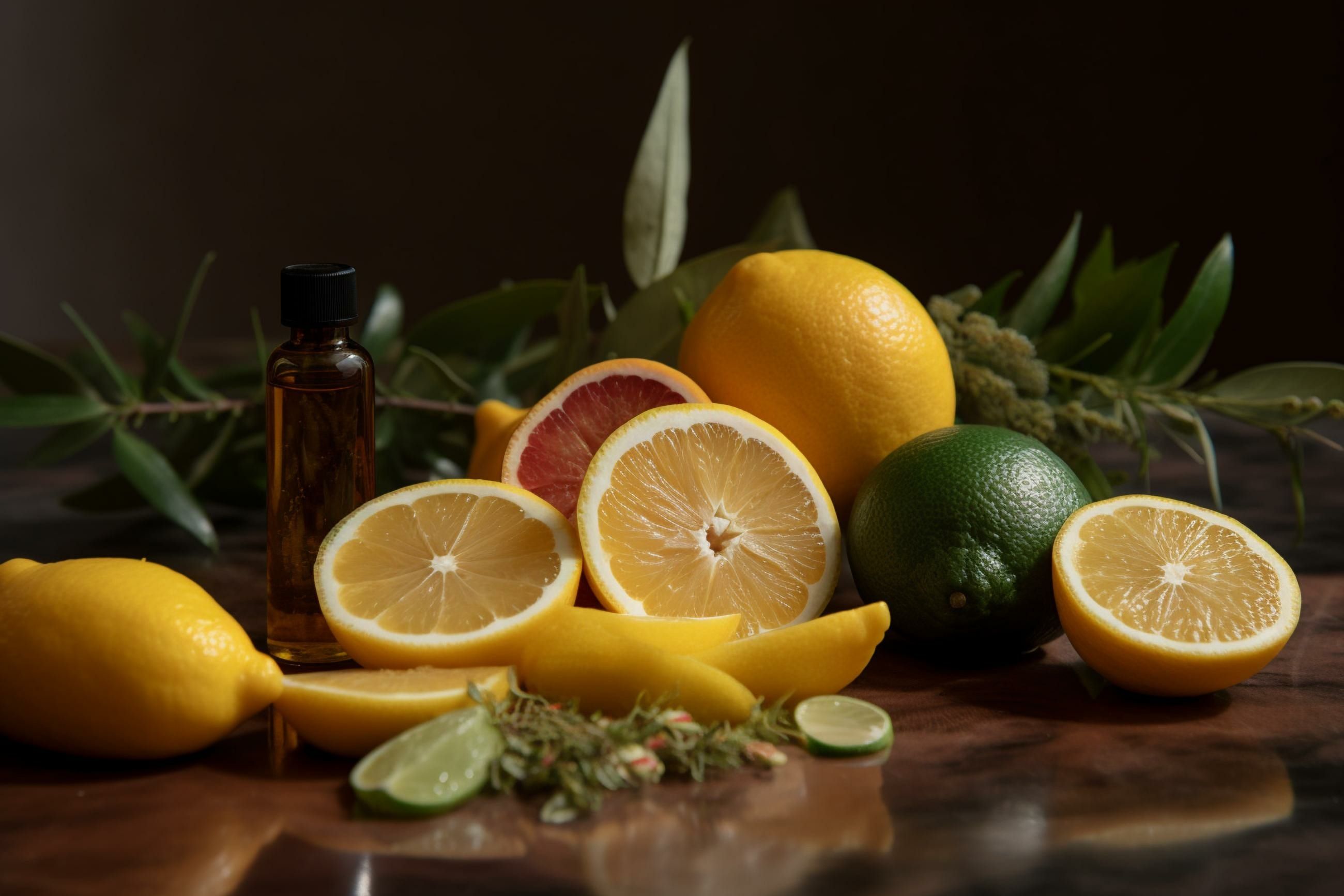 Blend of terpenes with zesty lemon, grapefruit, and pine scents; sourced from cannabis buds and leaves