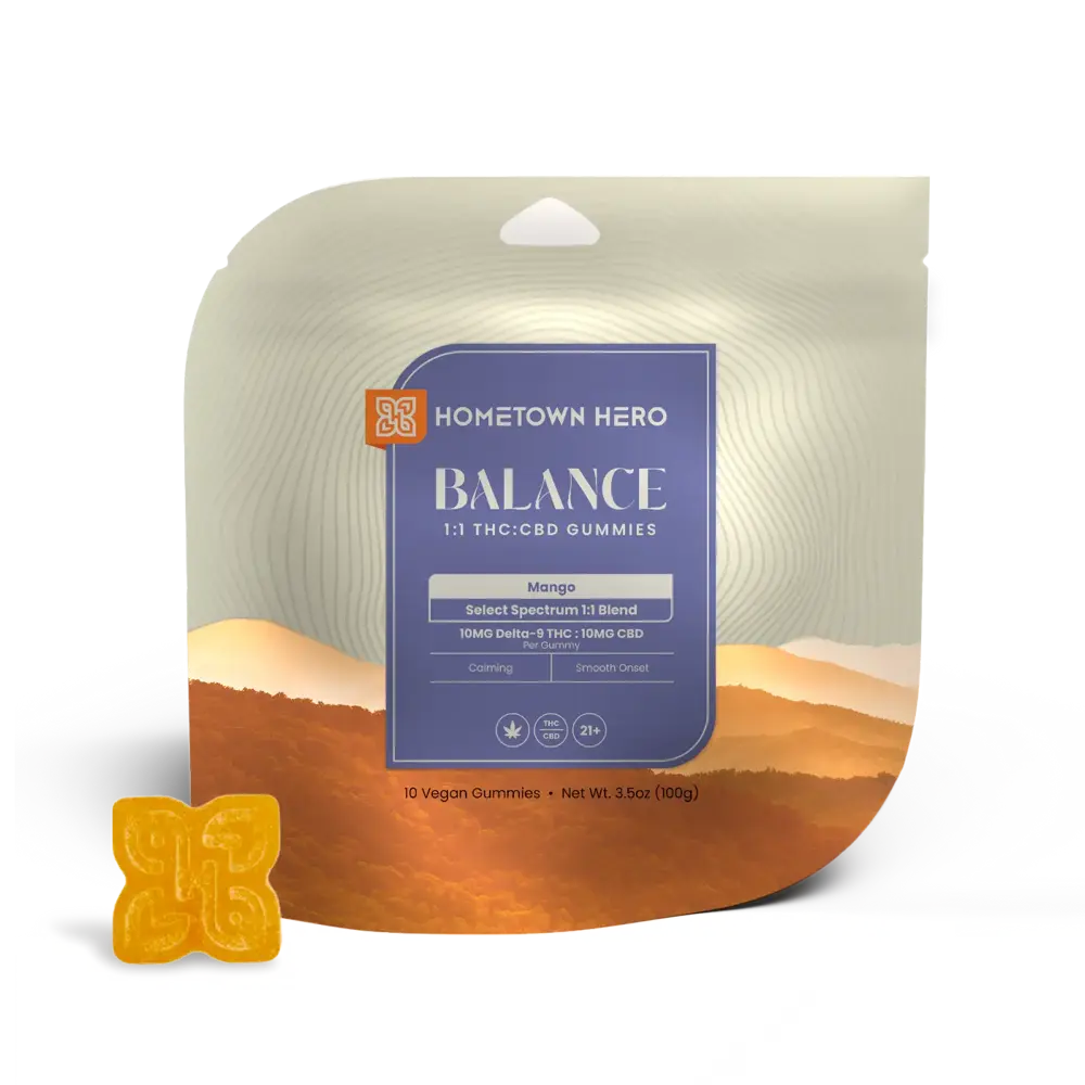 mango THC CBD gummies