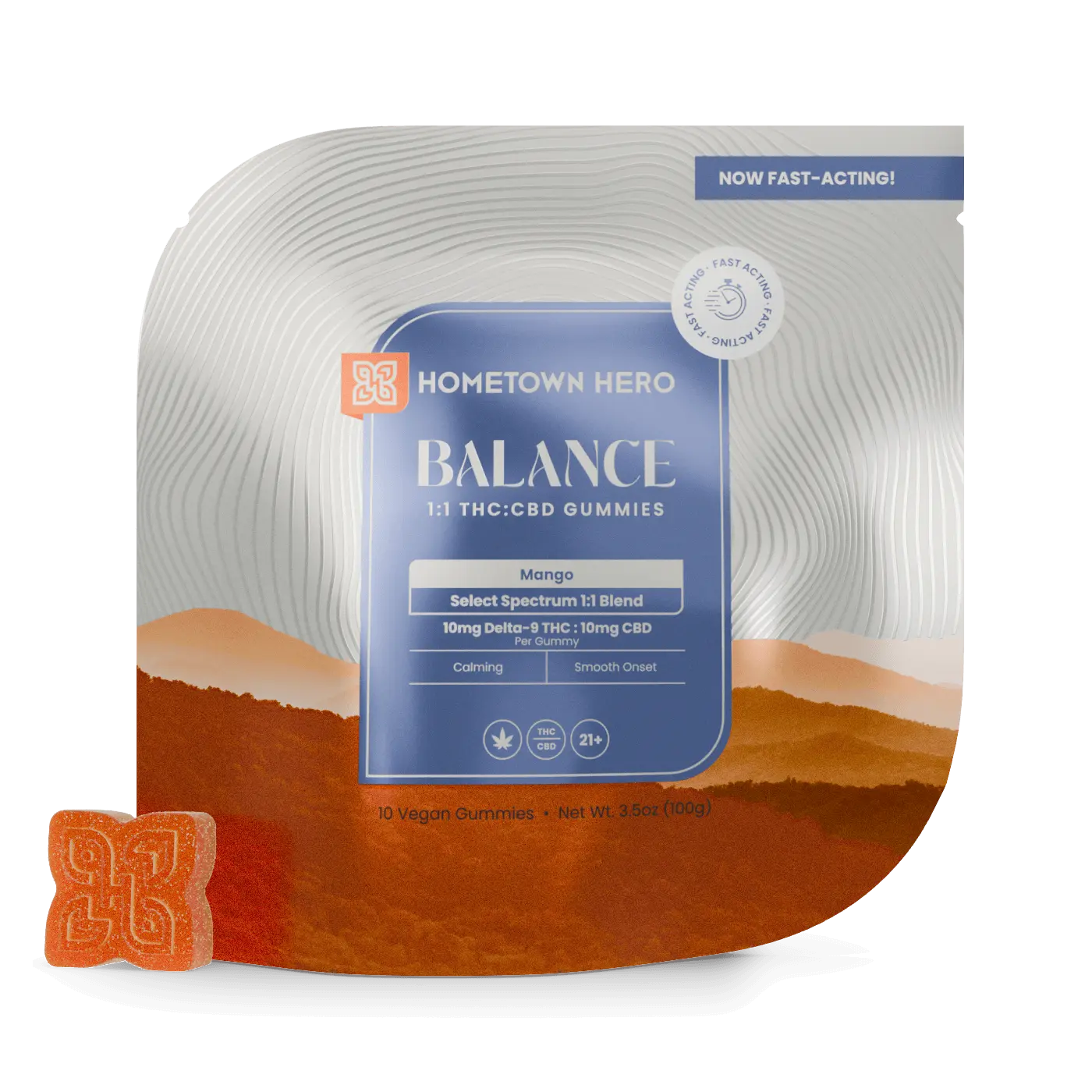 mango THC CBD gummies