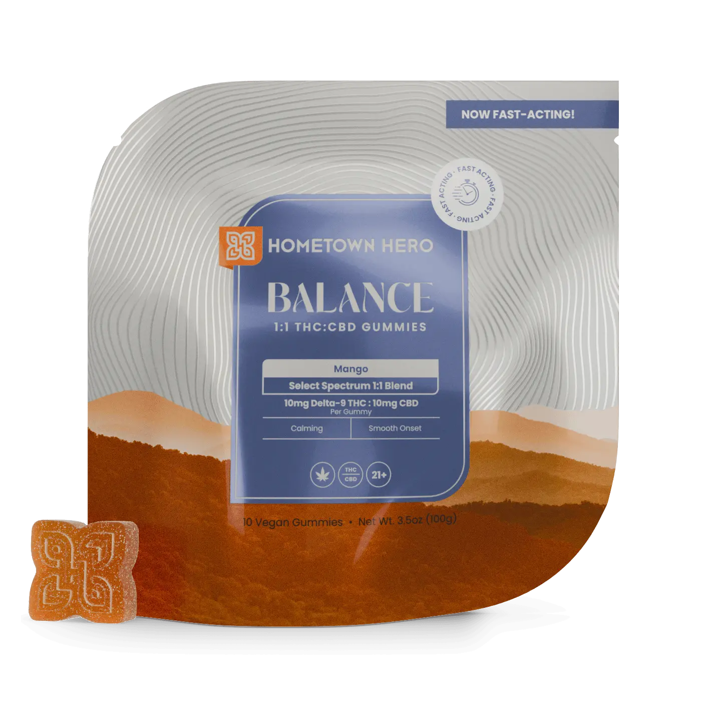 mango THC CBD gummies