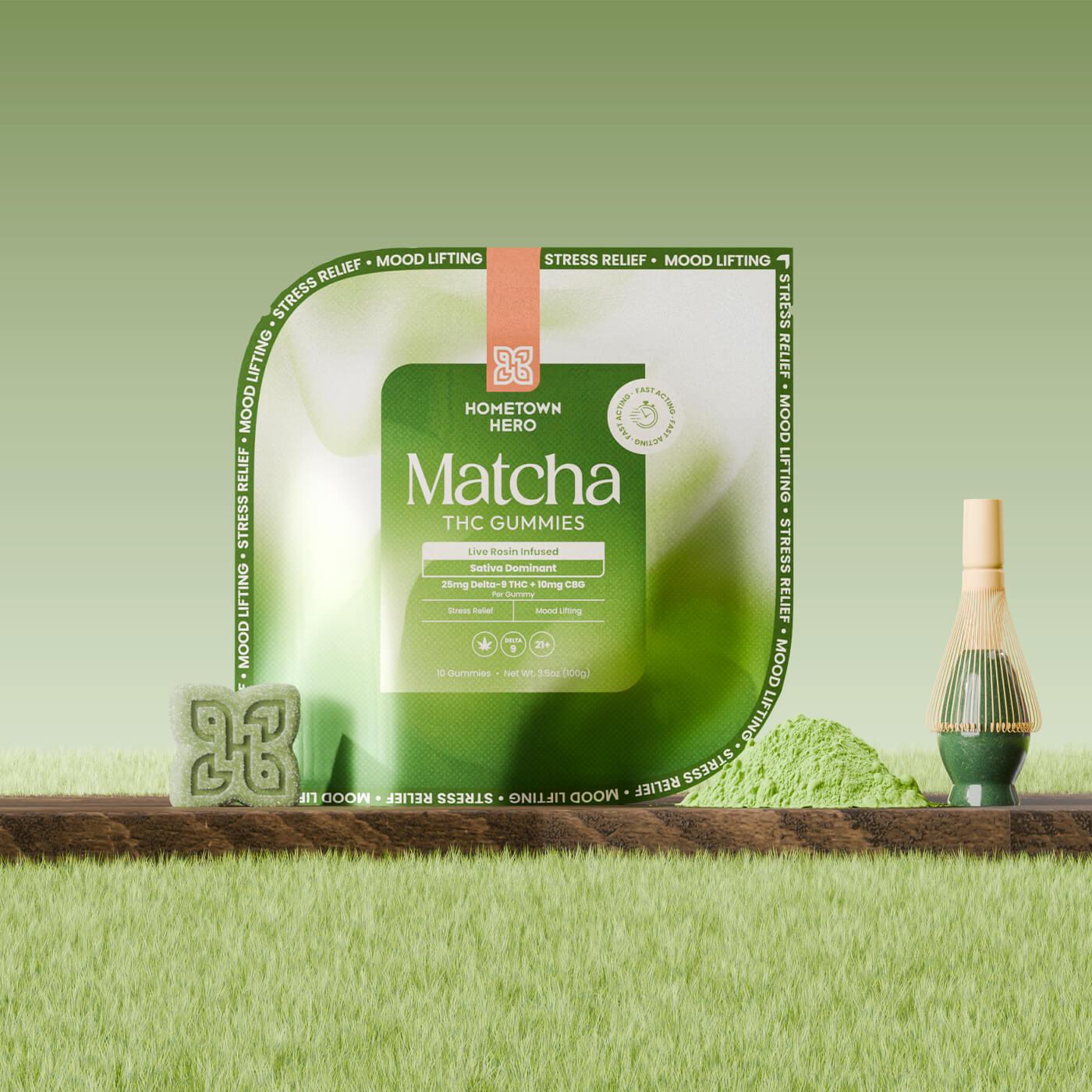 Matcha - Delta-9 Live Rosin Gummies | Hometown Hero