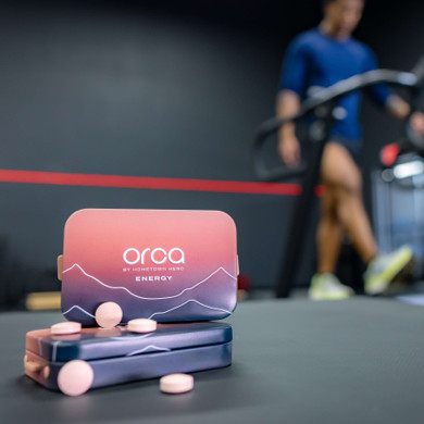 orca pills in a home gym