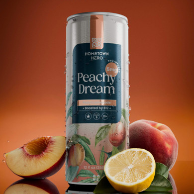 peachy dream lemonade can