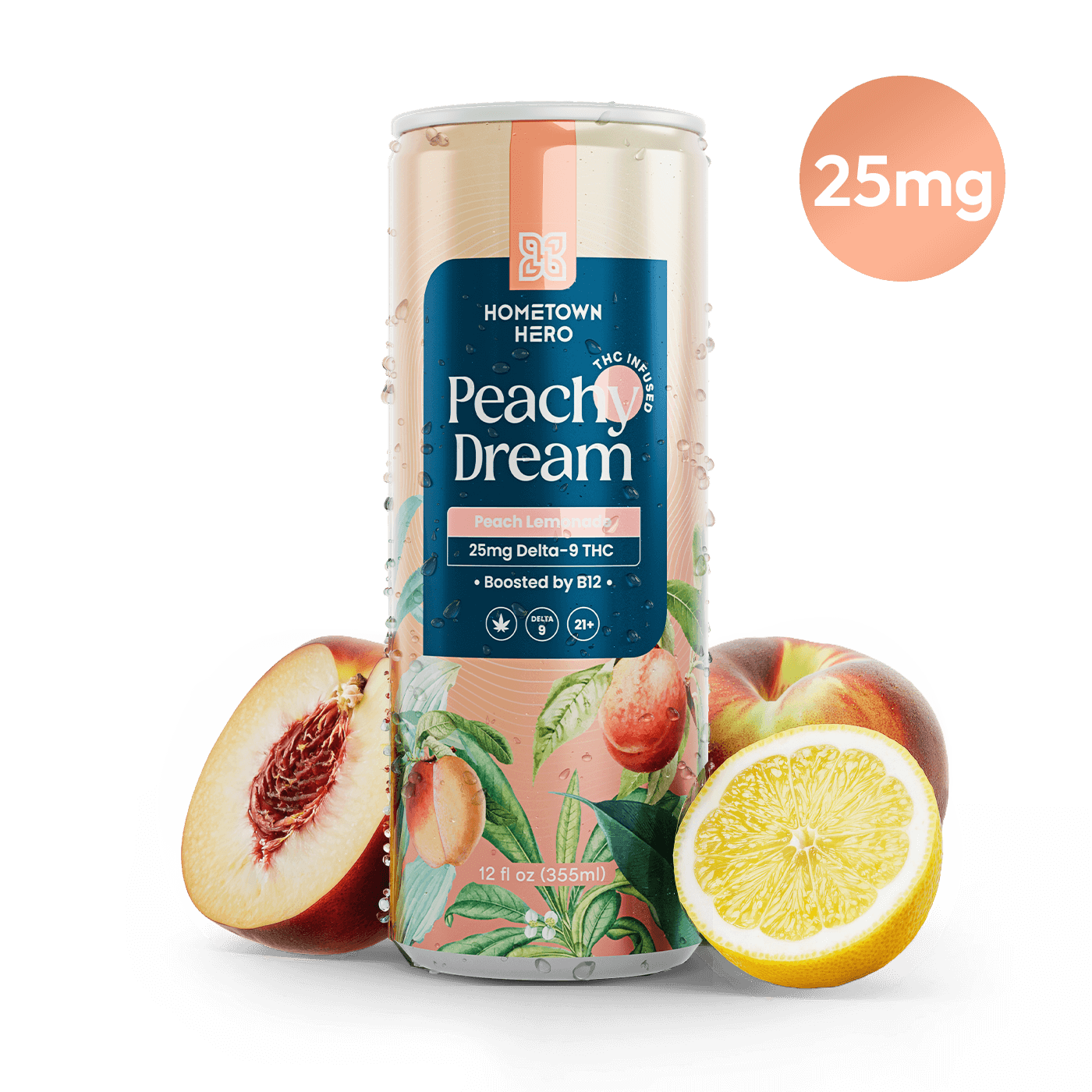 peach-flavored THC lemonade can