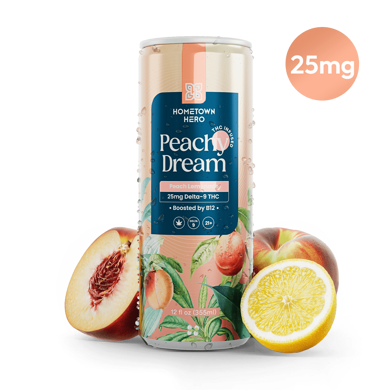 peach-flavored THC lemonade can