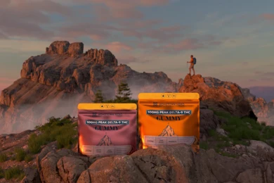 peak gummies on a mountain
