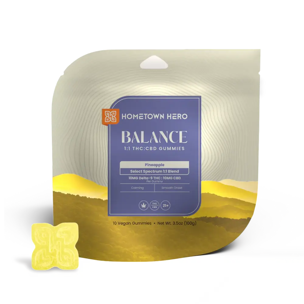 Pineapple THC CBD gummies