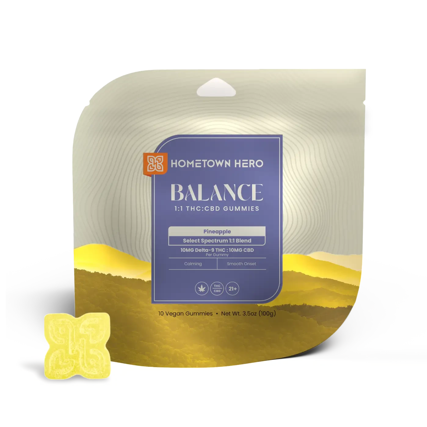 Pineapple THC CBD gummies
