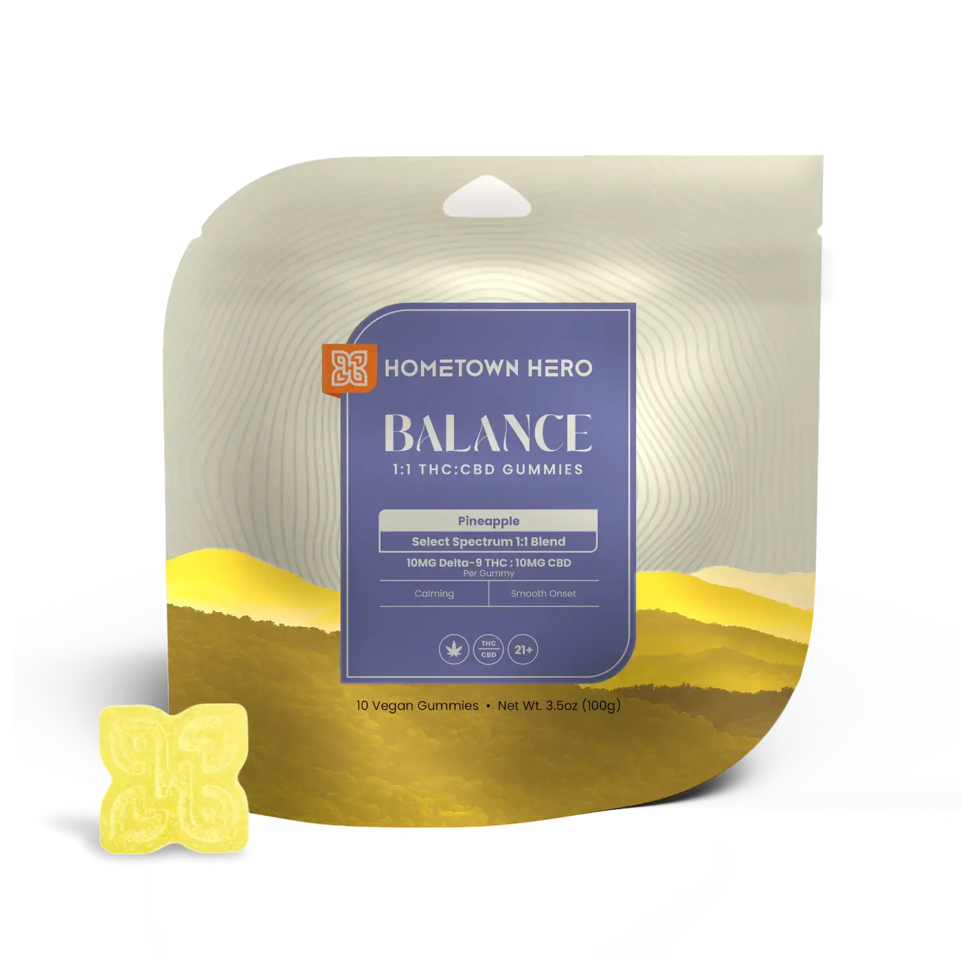 Pineapple THC CBD gummies
