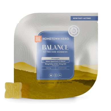 Pineapple THC CBD gummies