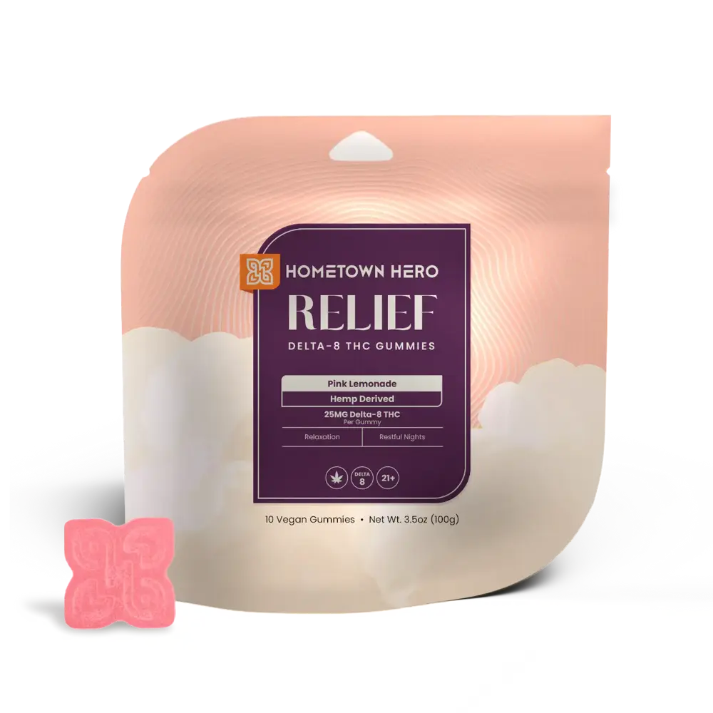 Pink Lemonade Delta-8 THC Gummies 25mg Bag