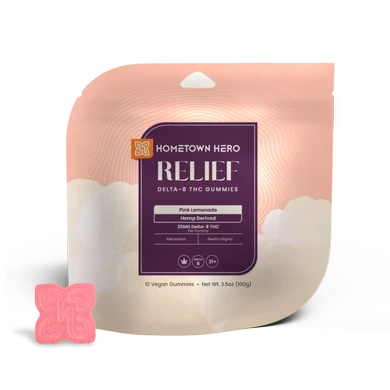 Pink Lemonade Delta-8 THC Gummies 25mg Bag