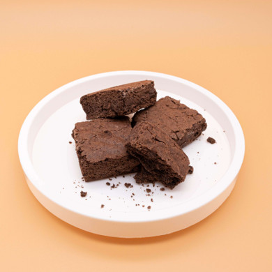 plate of delta 9 brownies