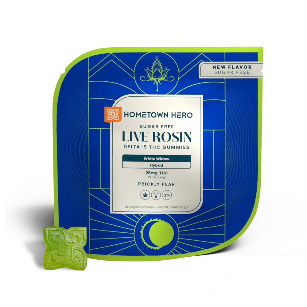 Sugar-free gummy packaging and edible